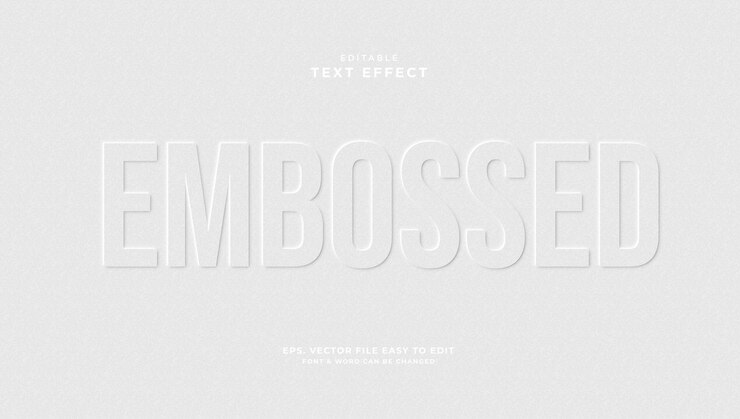 Vector efecto de texto editable con papel en relieve