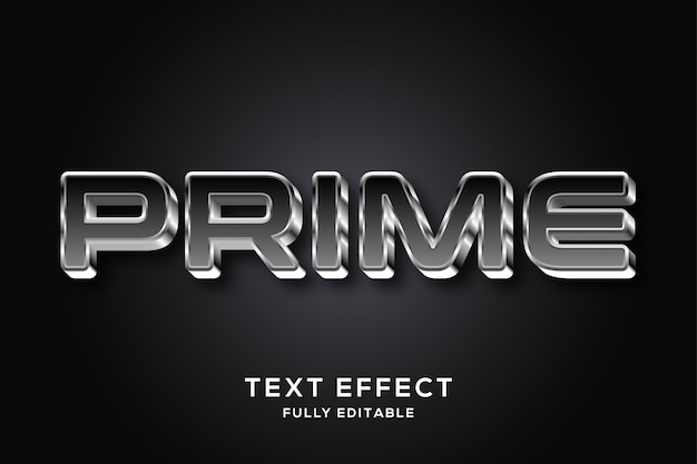 Vector efecto de texto editable premium negro moderno