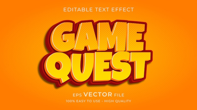 Efecto de texto editable premium