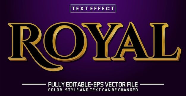 Efecto de texto editable Príncipe tema de estilo de texto degradado de color negro y dorado