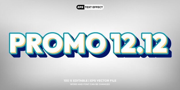 Efecto de texto Editable Promoción Venta Gran Venta