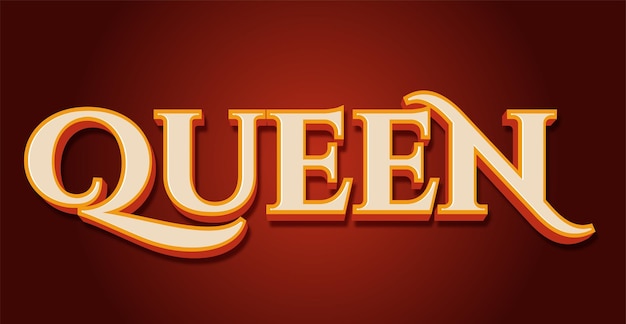 Efecto de texto editable Queen