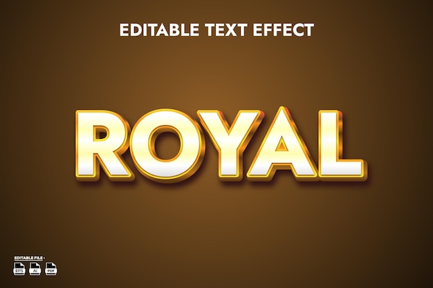 Efecto de texto editable real