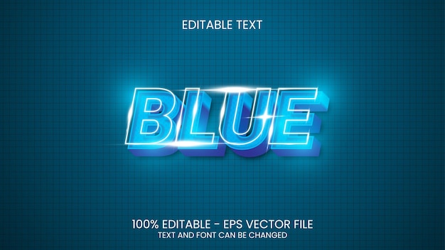 Efecto de texto editable retro en estilo moderno de tendencia Vector Premium