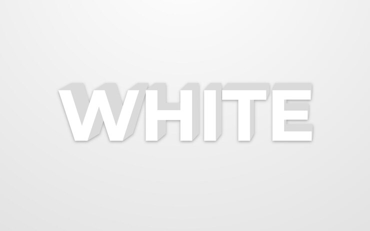 Vector efecto de texto editable de sombra blanca