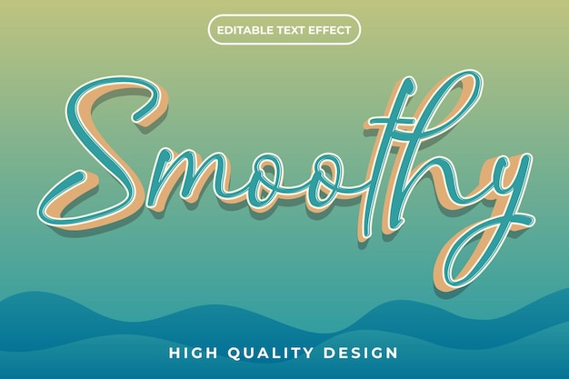 Vector efecto de texto editable suave