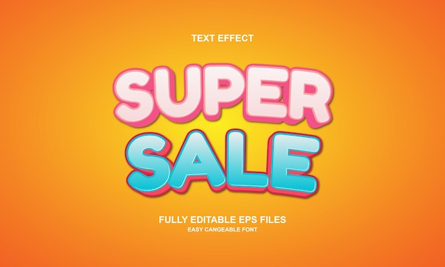 efecto de texto editable super venta