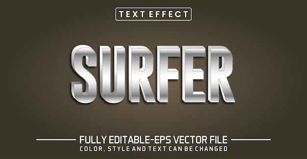 Efecto de texto editable Surfer