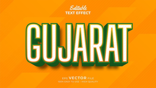 Efecto de texto editable Tema de estilo del día de la república india