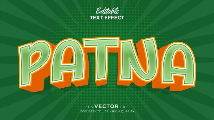 Vector efecto de texto editable tema de estilo del día de la república india