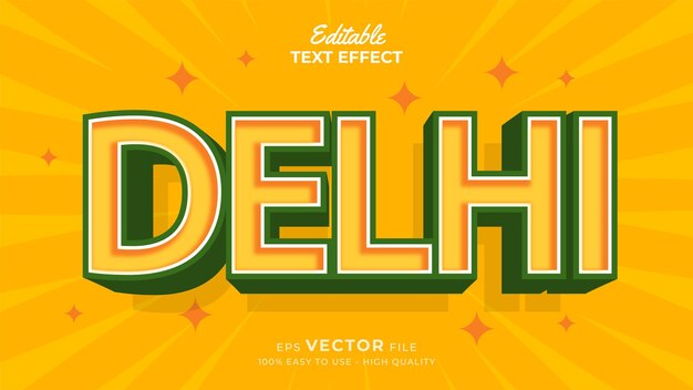 Efecto de texto editable Tema de estilo del día de la república india