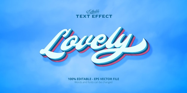 Efecto de texto editable, texto encantador
