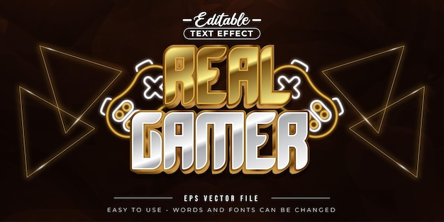 Efecto de texto editable para el texto real del jugador