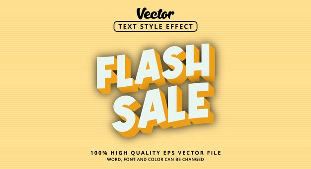 Efecto de texto editable, texto de venta flash en estilo moderno de color claro suave