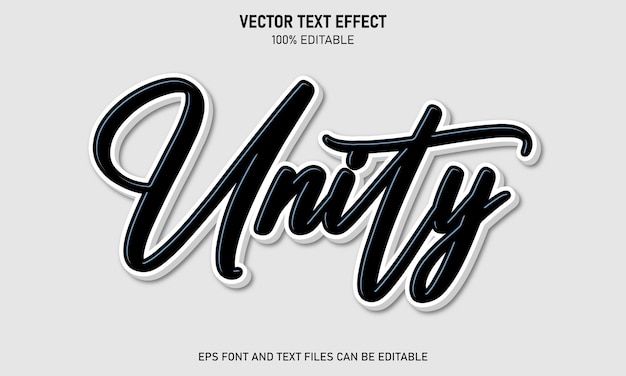 Efecto de texto editable de Unity 3D
