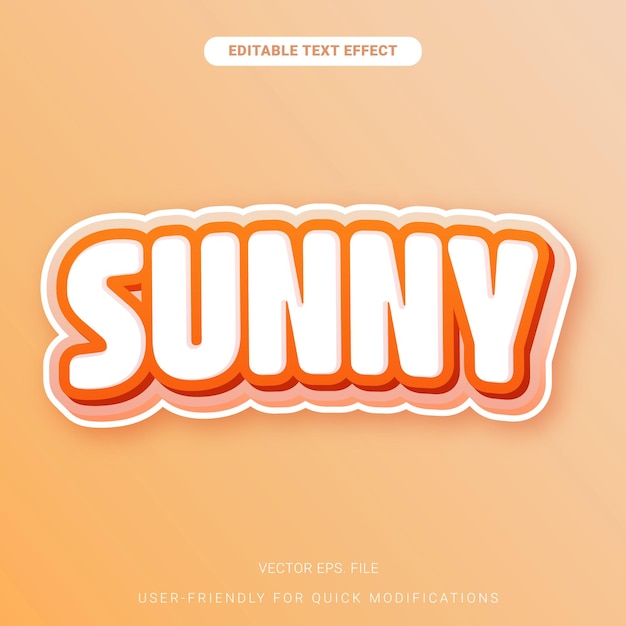 Efecto de texto editable con vector de color suave