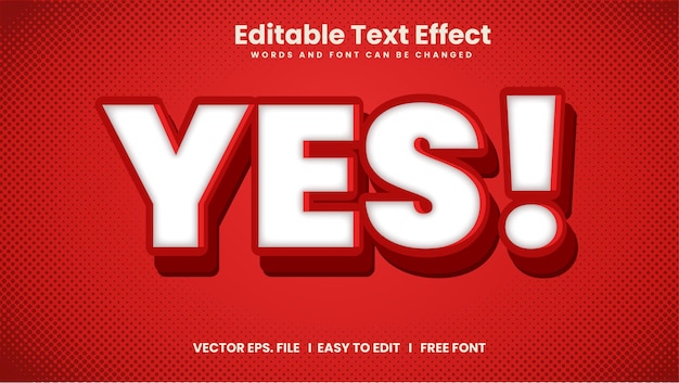 Vector efecto de texto editable vector premium