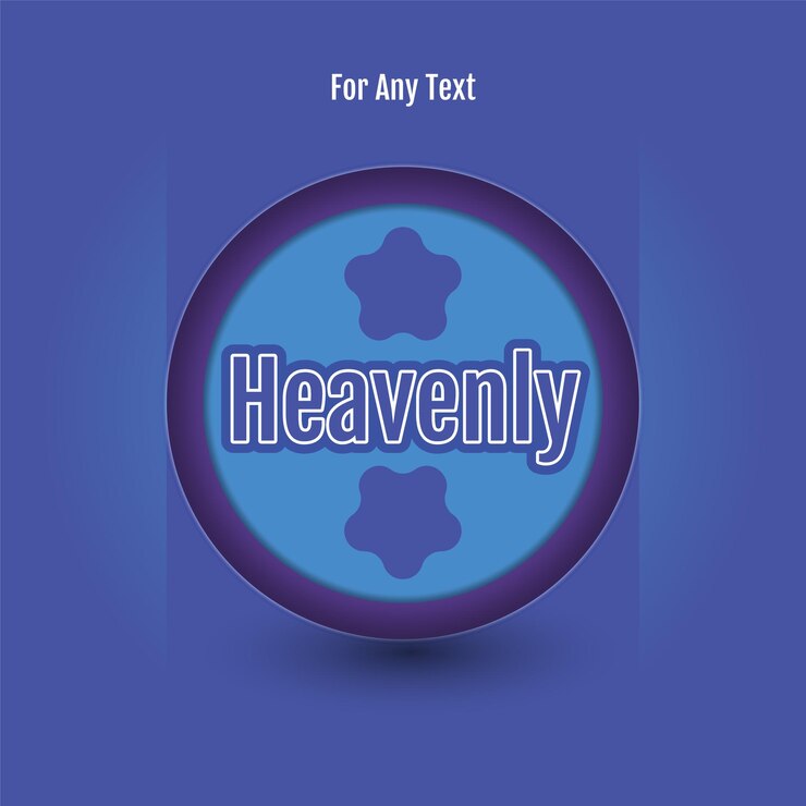 Efecto de texto editable vectorial celestial