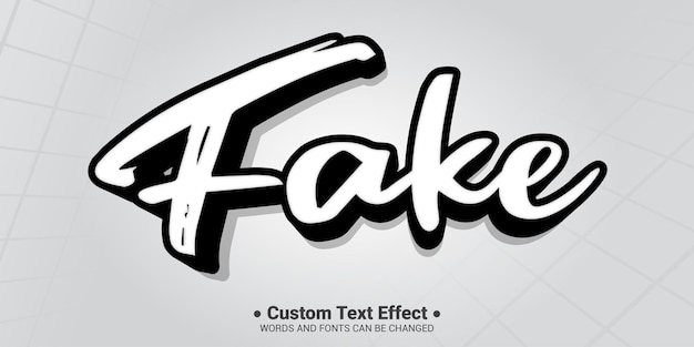 Efecto de texto editable vectorial gratuito estilo moderno de imitación y fuente 3D