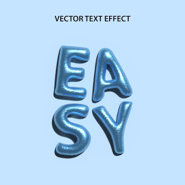 Vector efecto de texto editable vectorial libre