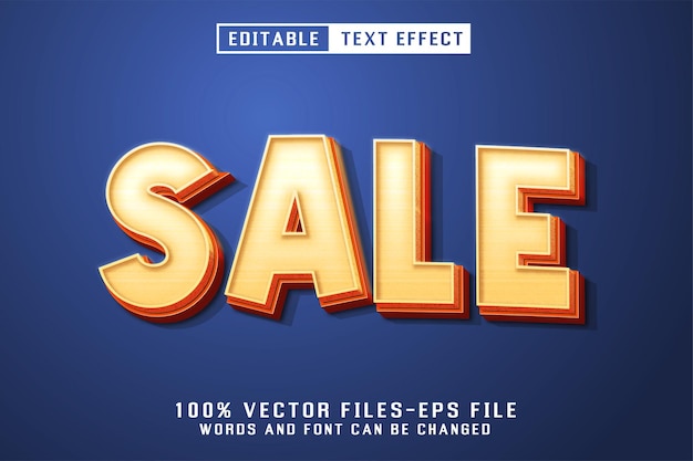 Efecto de texto editable para la venta de texto 3d