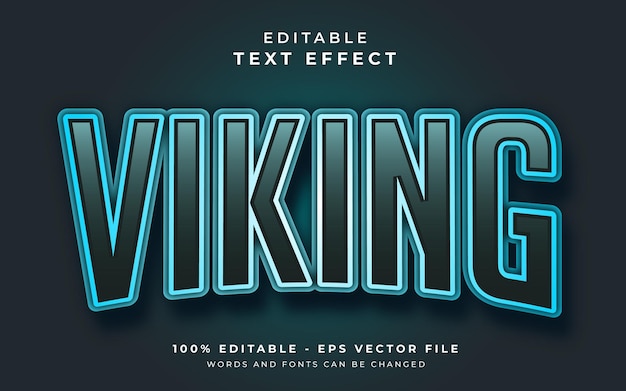 Efecto de texto editable vikingo