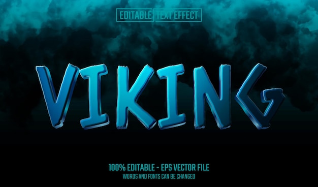 efecto de texto editable vikingo