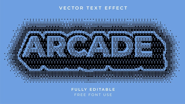 Vector efecto de texto editable