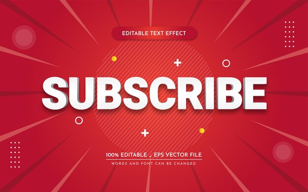 Efecto de texto editable