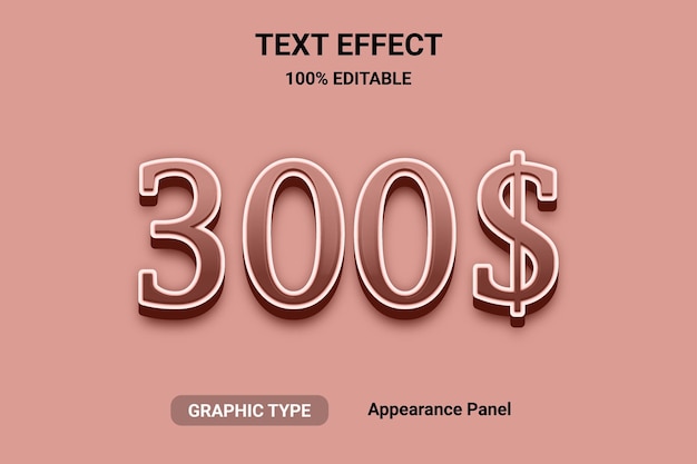 efecto de texto editable