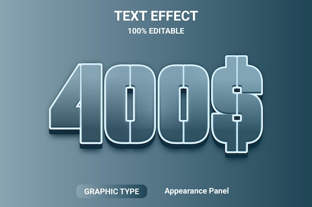 efecto de texto editable