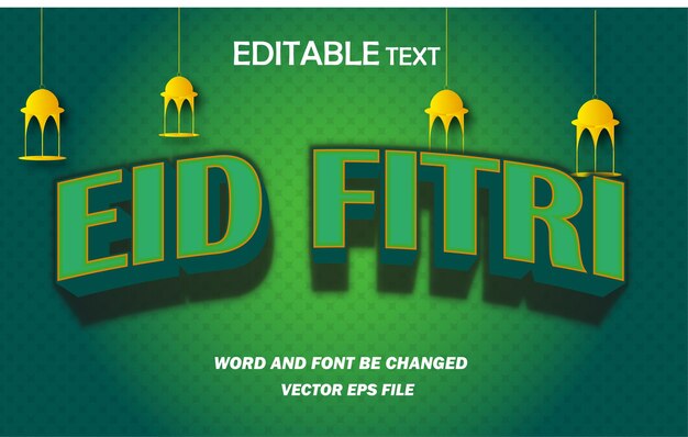 Efecto de texto de eid