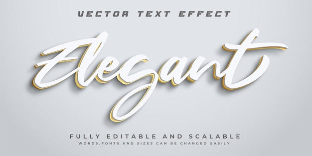 Vector efecto de texto elegante