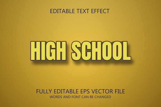 EFECTO DE TEXTO DE ESCUELA SECUNDARIA