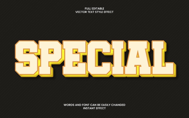Efecto de texto especial