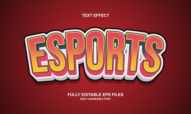 Efecto de texto de esports