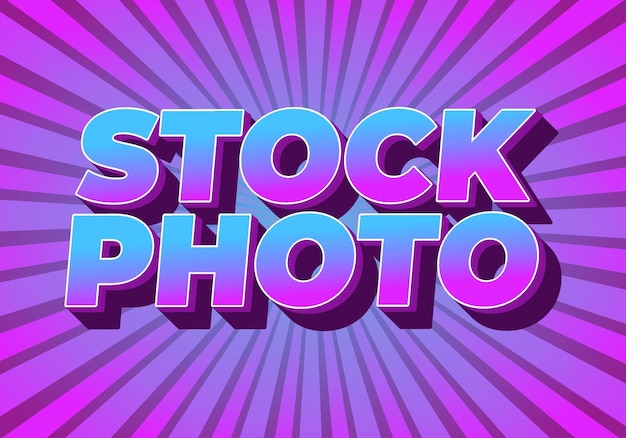 Efecto de texto en estilo 3D con colores modernos