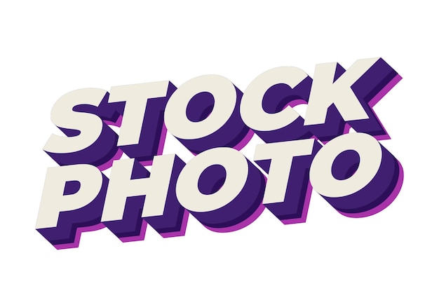 Efecto de texto en estilo 3D con colores modernos