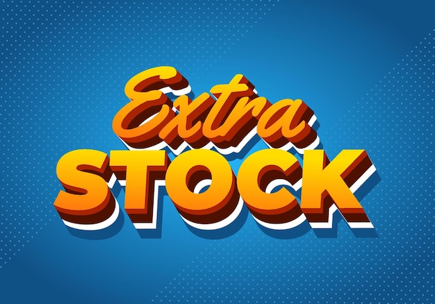 Efecto de texto extra en colores llamativos para anuncios promocionales