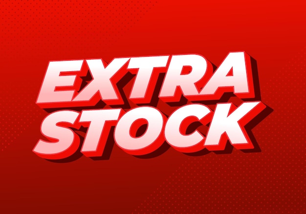 Efecto de texto extra en colores llamativos para anuncios promocionales