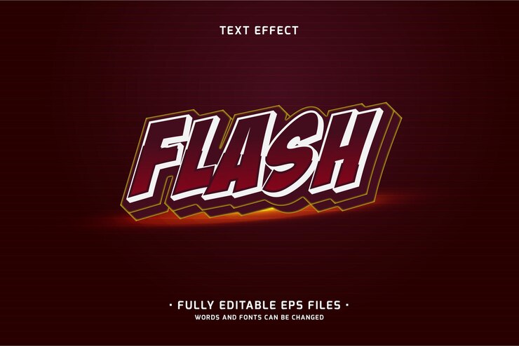 Efecto de texto flash