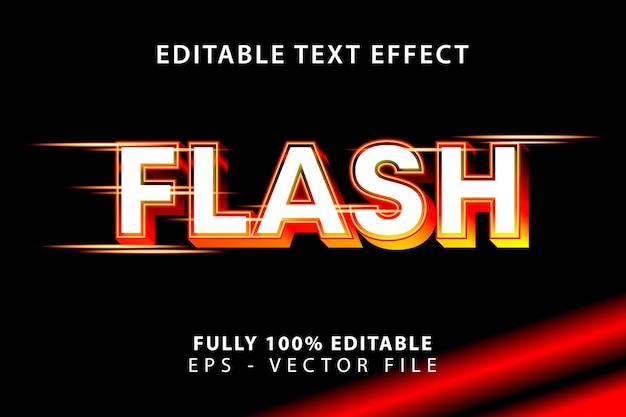 efecto de texto flash