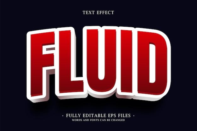 efecto de texto fluido