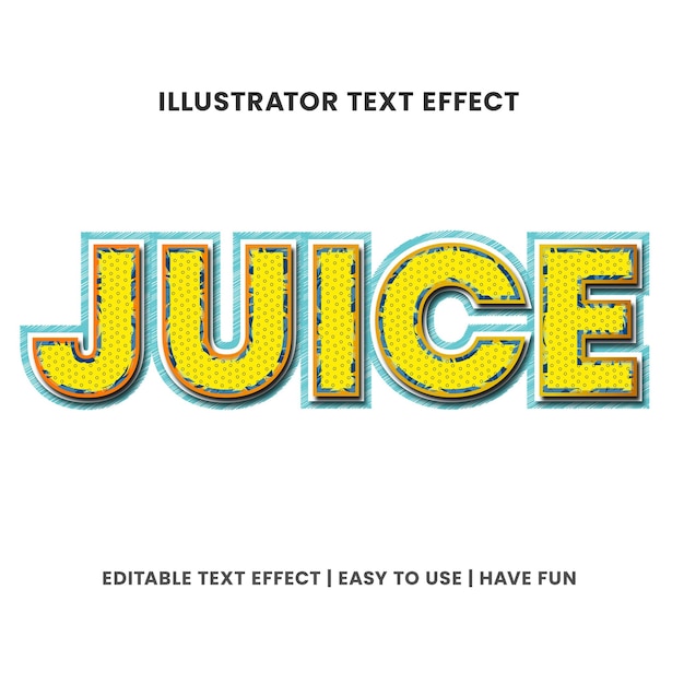Efecto de texto fresco editable de vector libre