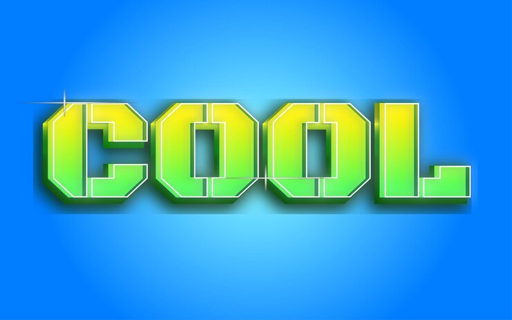 Vector efecto de texto fresco editable