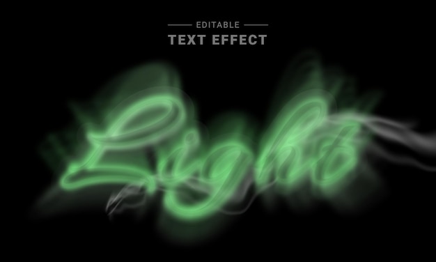 Vector efecto de texto de fuego editable