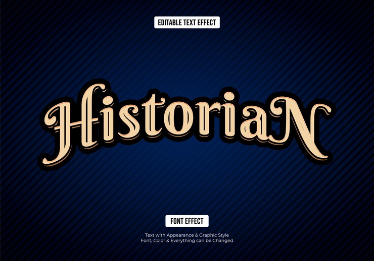 Vector efecto de texto de fuente vintage