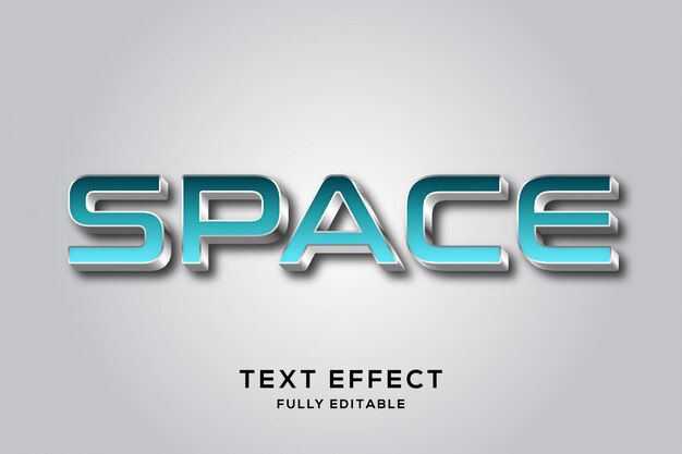 Efecto de texto futurista audaz moderno