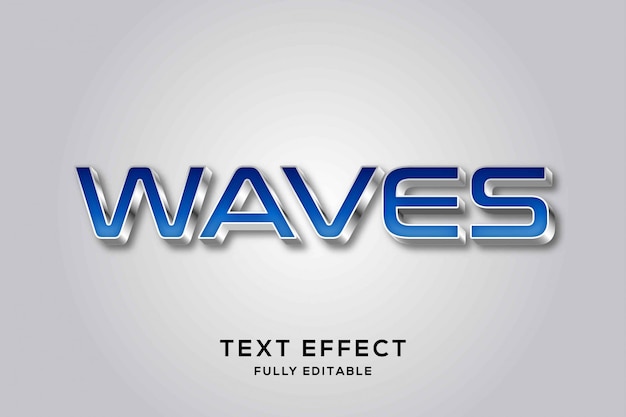Efecto de texto futurista moderno