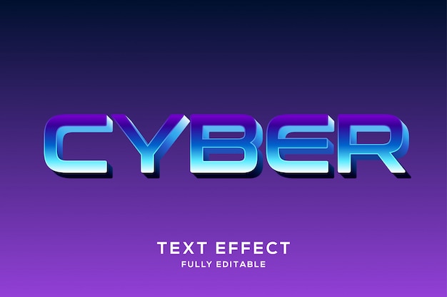 Efecto de texto futurista retro